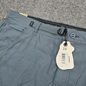 PrAna Pants Mens 38x30 Grey Blue Stretch Zion Slim Pant II Hiking‎ Outdoor NEW